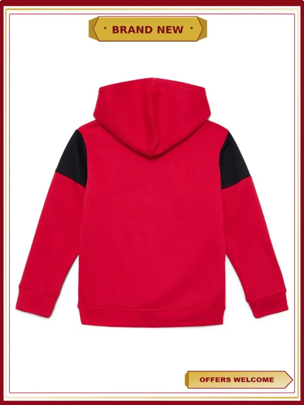 Boys Colorblock Fleece Hoodie & Joggers Set, 2-Piece Athletic Warm-up